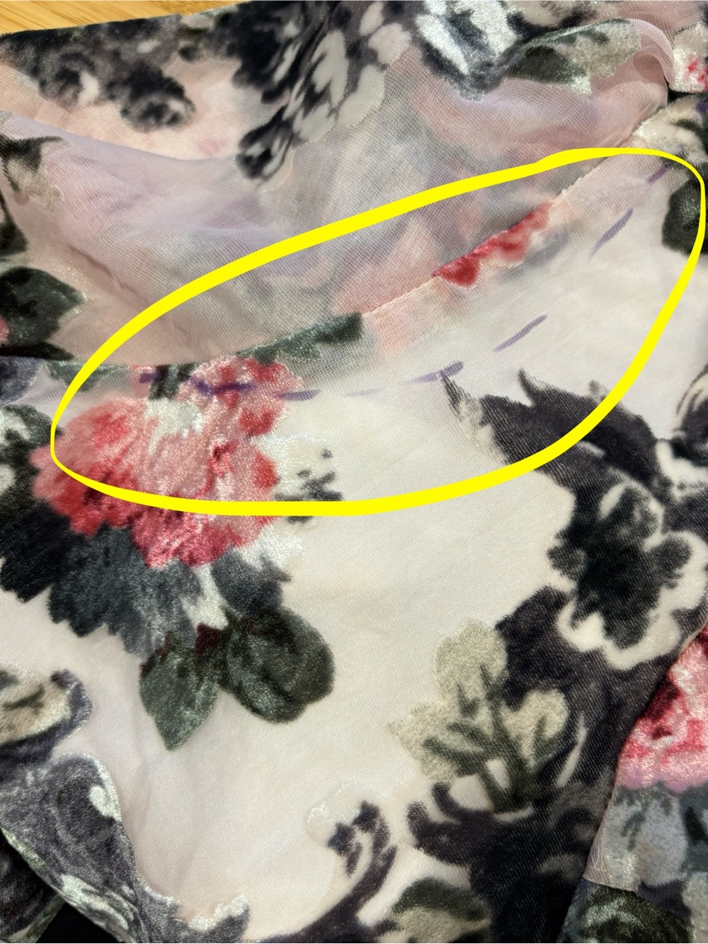 New For Love And Lemons Floral Velvet Burnout Floral Maxi Dress in Pink Sz Small - Picture 12 of 14
